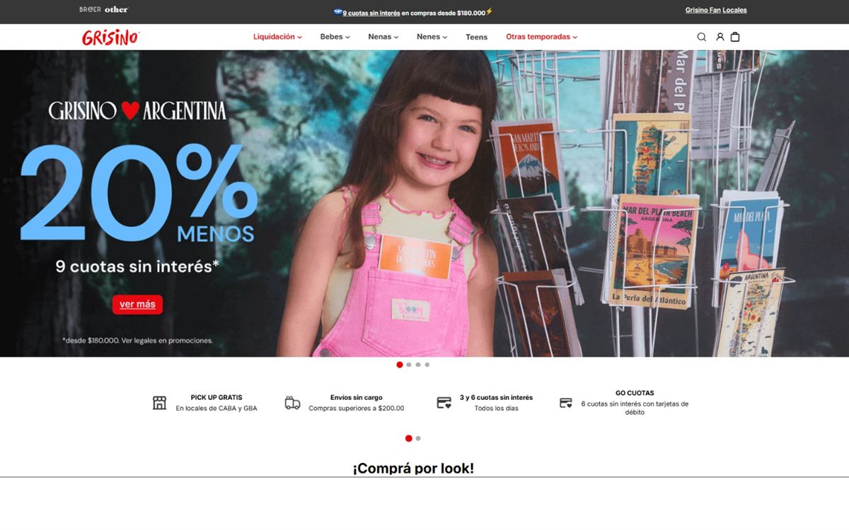 Tienda online de Grisino